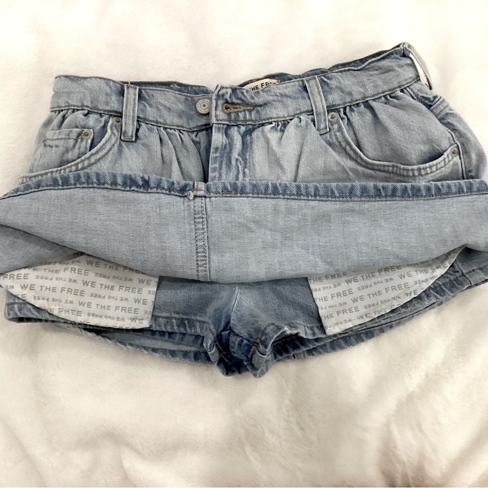 We The Free Light Blue Mini Skirt - Picture 3 of 5